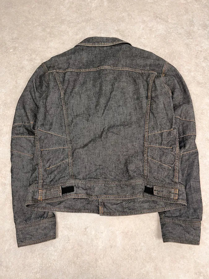 AW2003 Dolce & Gabbana Raw Grey Denim Jacket LrqlJzn 7