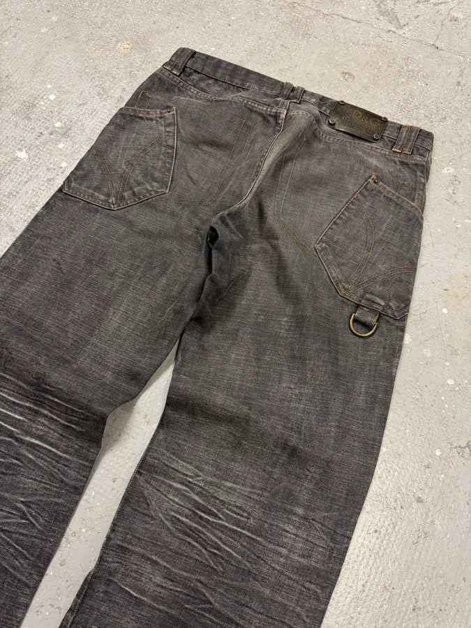 AW2003 Dolce & Gabbana Raw Grey Denim Jeans brnliBJ 4