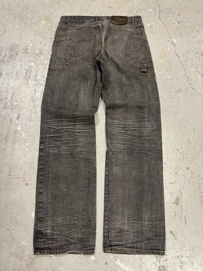 AW2003 Dolce & Gabbana Raw Grey Denim Jeans brnliBJ 1