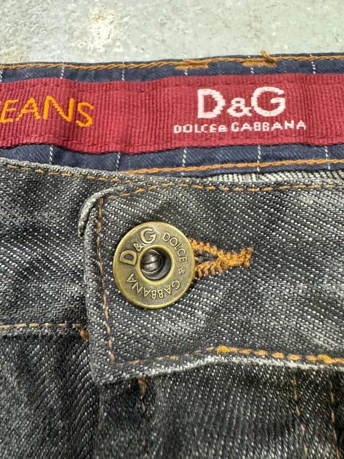 AW2003 Dolce & Gabbana Raw Grey Denim Jeans brnliBJ 7