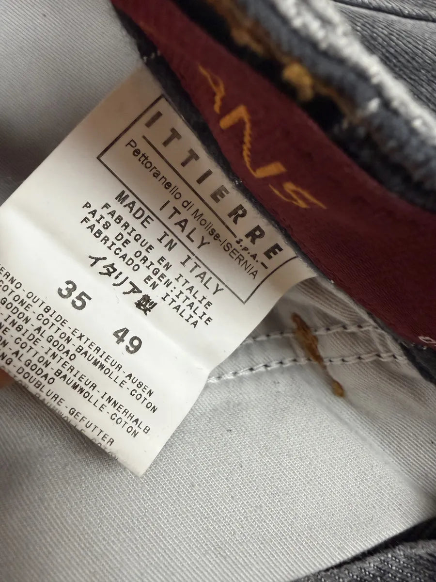 AW2003 Dolce & Gabbana Raw Grey Denim Jeans GbELHCs 9