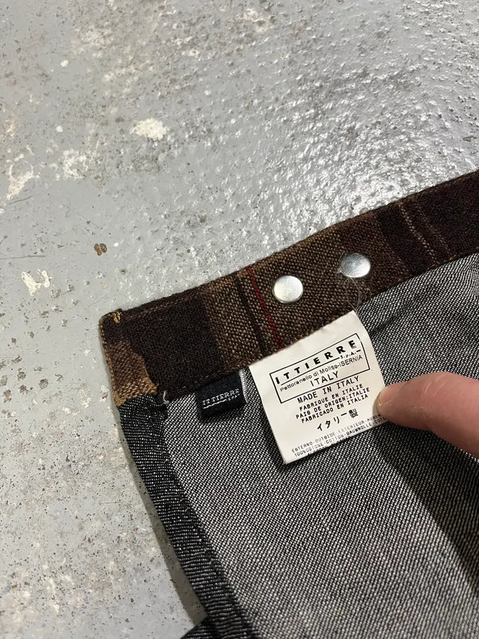AW2003 Dolce & Gabbana Raw Grey Denim Snap Buttoned Shirt qExxSSV 11