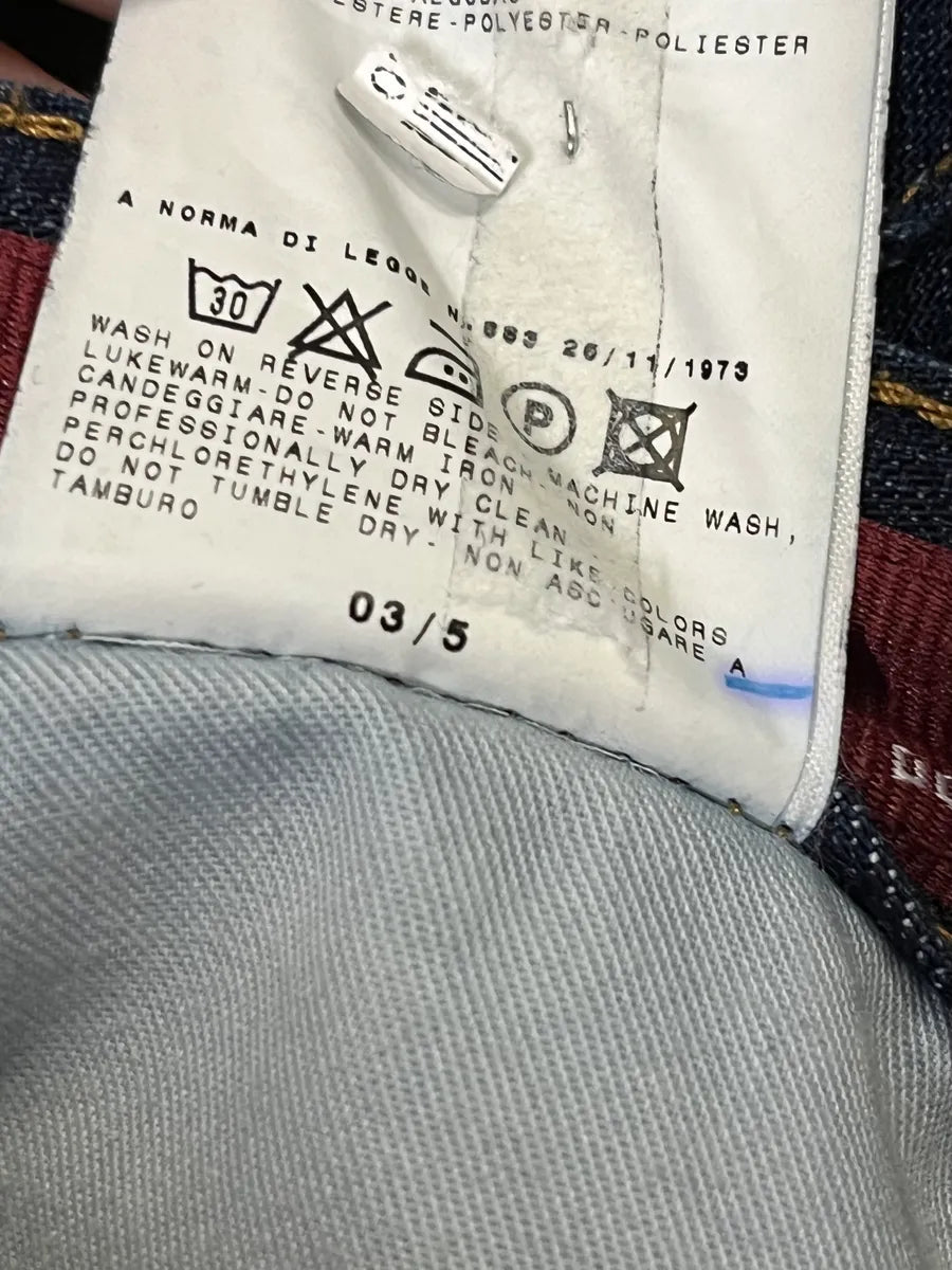 AW2003 Dolce & Gabbana Raw Navy Blue Denim Jeans xrkINZE 10