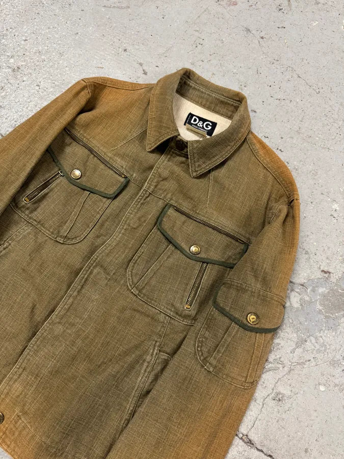 AW2003 Dolce & Gabbana Red Label Urban Faded Jacket (M) PNMoEFq 2