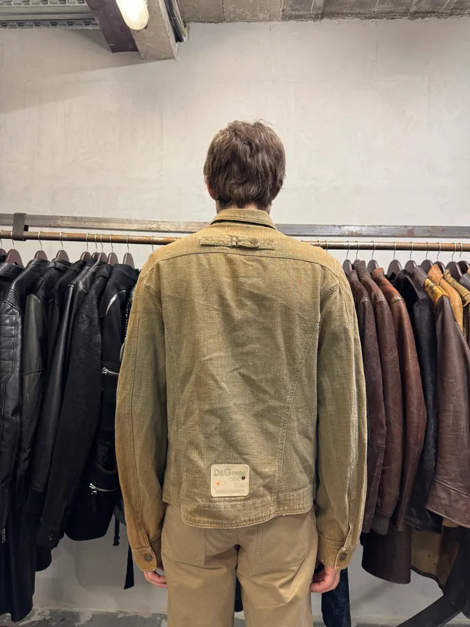 AW2003 Dolce & Gabbana Red Label Urban Faded Jacket (M) PNMoEFq 3