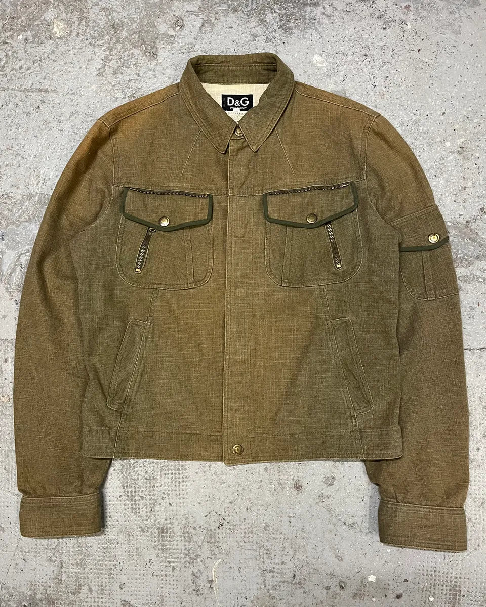 AW2003 Dolce & Gabbana Red Label Urban Faded Jacket JZOpOPg 0