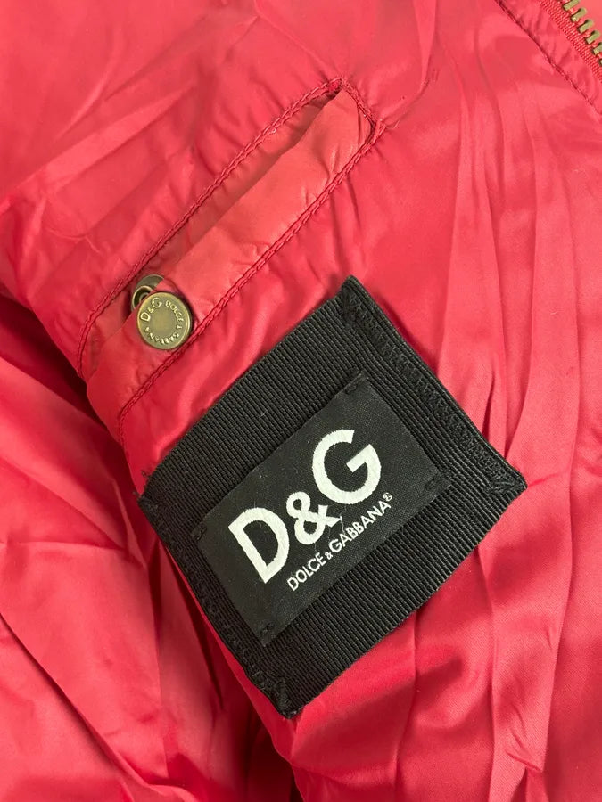 AW2003 Dolce & Gabbana Red Puffer Hooded Jacket vaxeuXS 12