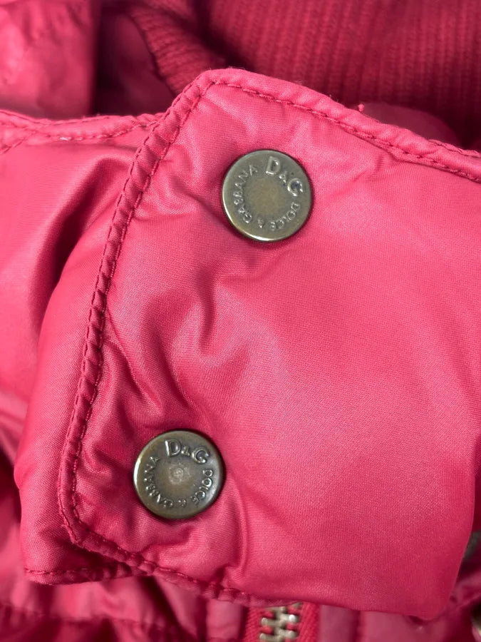 AW2003 Dolce & Gabbana Red Puffer Hooded Jacket vaxeuXS 9