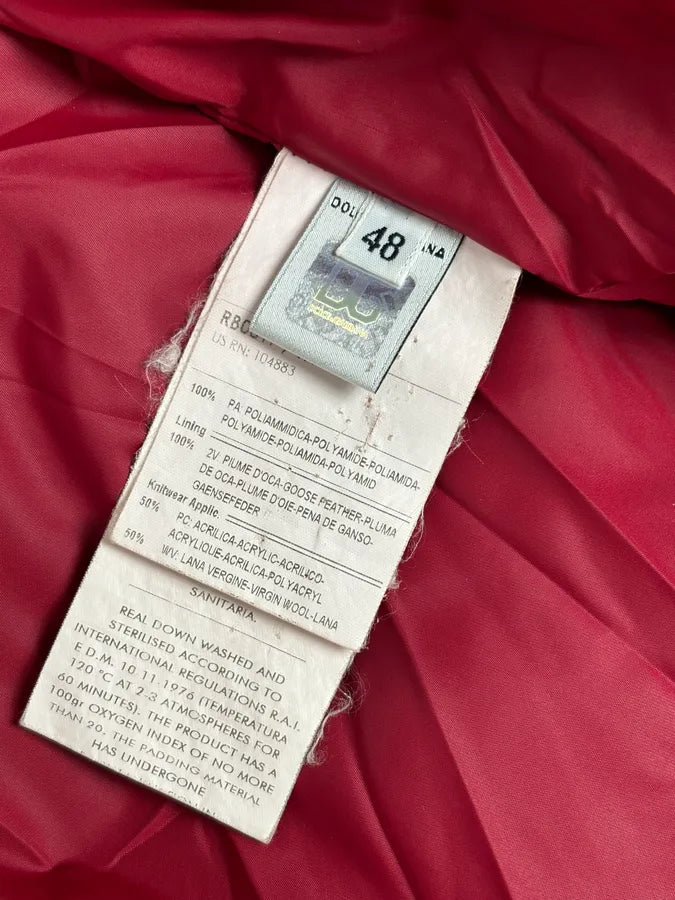 AW2003 Dolce & Gabbana Red Puffer Hooded Jacket vaxeuXS 14