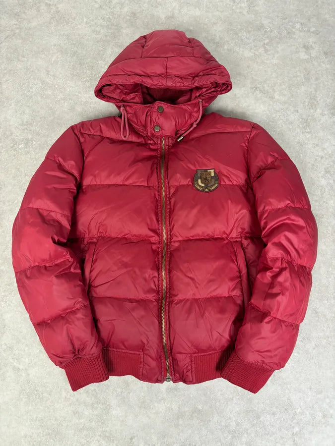 AW2003 Dolce & Gabbana Red Puffer Hooded Jacket vaxeuXS 0