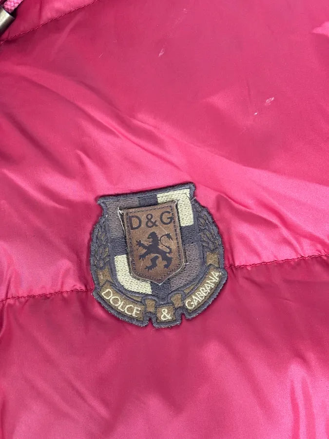 AW2003 Dolce & Gabbana Red Puffer Hooded Jacket vaxeuXS 7