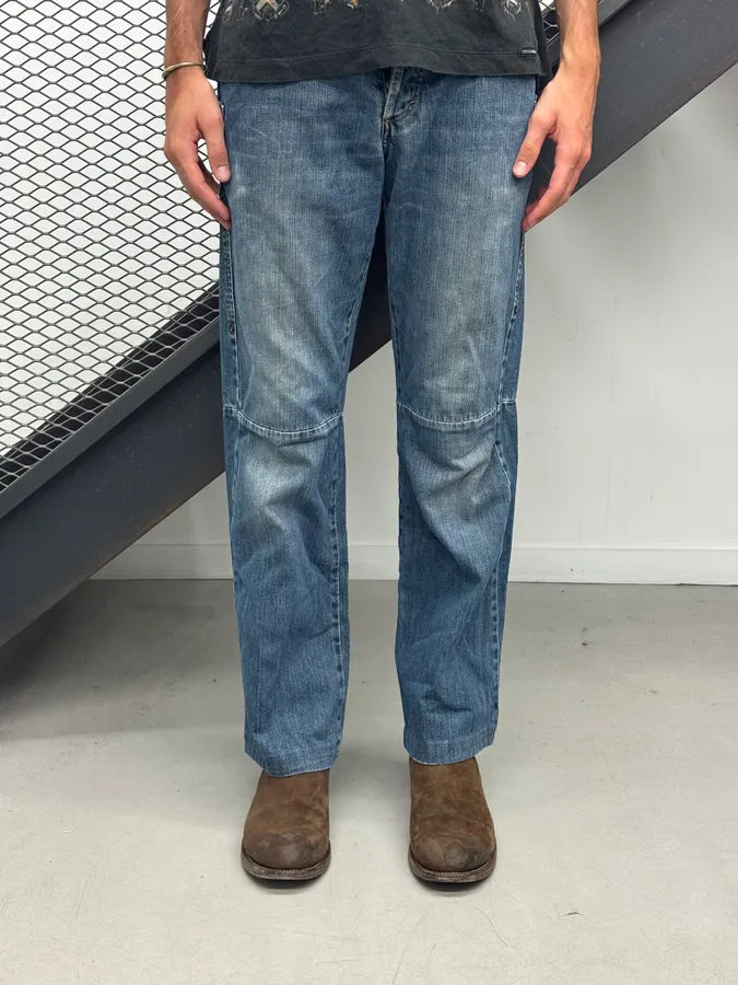 AW2003 Dolce & Gabbana Restructured Blue Denim Jeans ftIVSVs 1