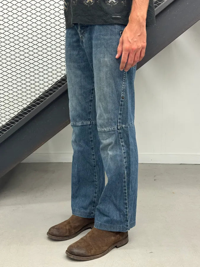 AW2003 Dolce & Gabbana Restructured Blue Denim Jeans ftIVSVs 2
