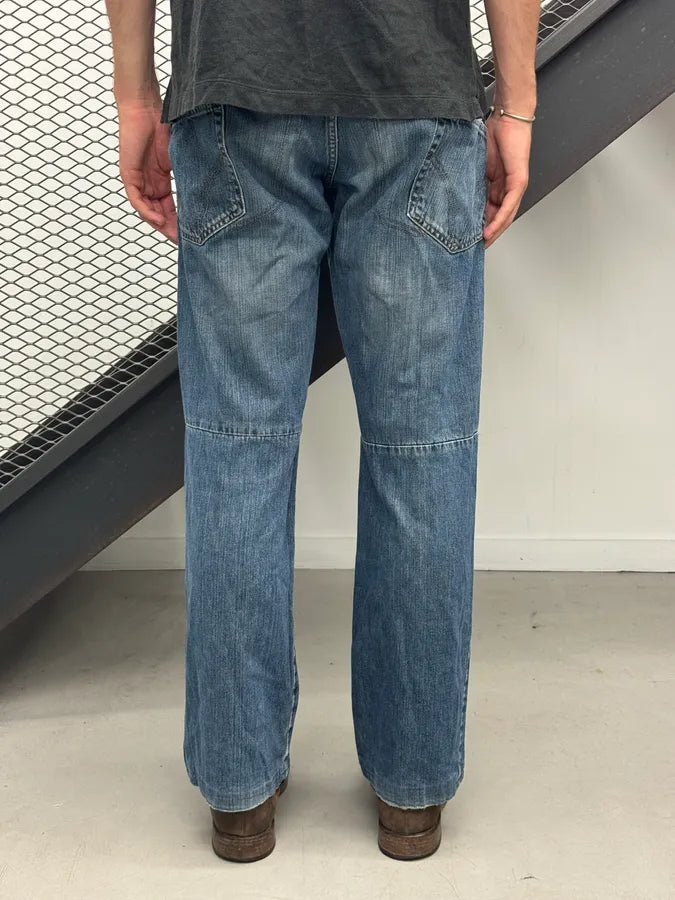 AW2003 Dolce & Gabbana Restructured Blue Denim Jeans ftIVSVs 3