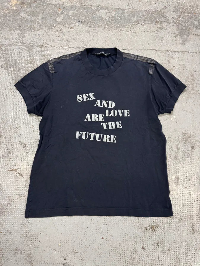 AW2003 Dolce & Gabbana Sex Love Future Black T-Shirt XFCcSQZ 0