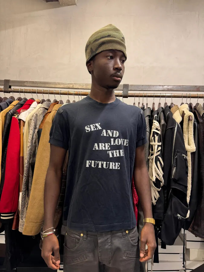 AW2003 Dolce & Gabbana Sex Love Future Black T-Shirt XFCcSQZ 1