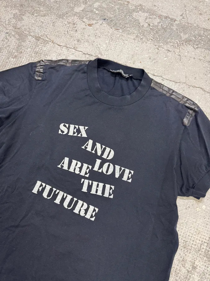 AW2003 Dolce & Gabbana Sex Love Future Black T-Shirt XFCcSQZ 3