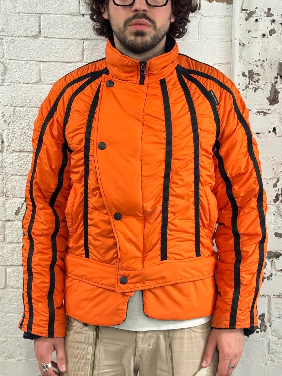 AW2003 Dolce & Gabbana Spatial Tactical Orange Puffer Jacket yTcVwJL 1