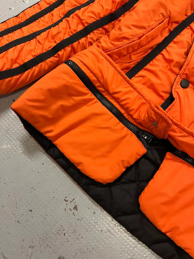 AW2003 Dolce & Gabbana Spatial Tactical Orange Puffer Jacket yTcVwJL 7