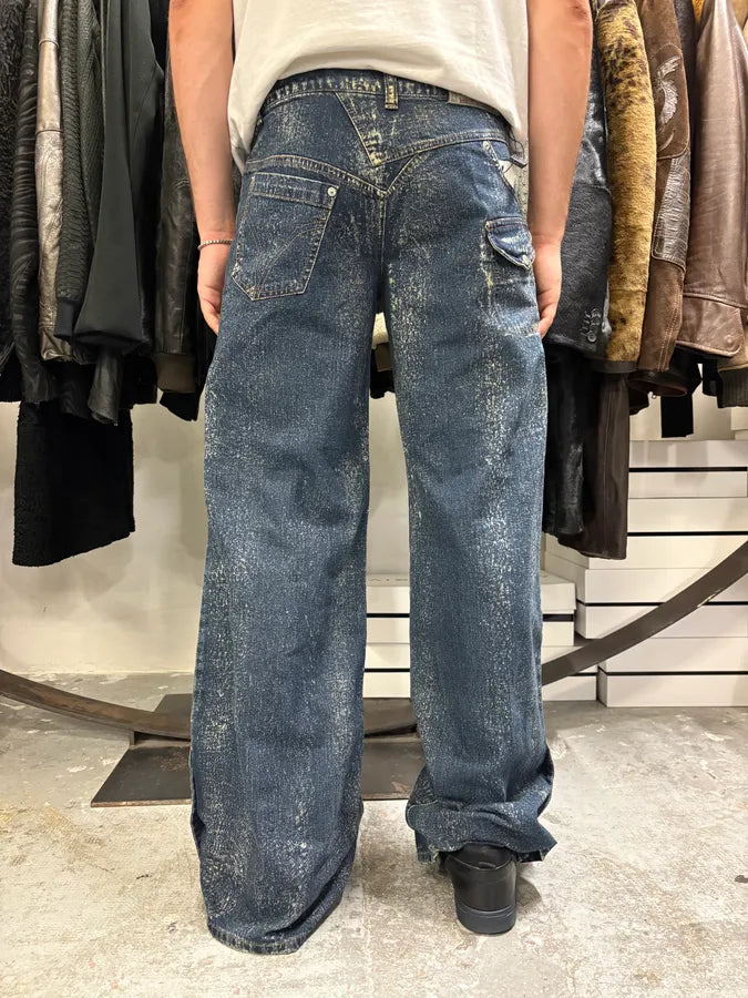 AW2003 Dolce & Gabbana Star Blue Multi Pockets Denim Jeans pdJsgAS 1