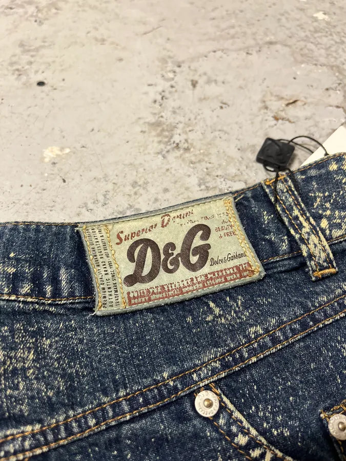 AW2003 Dolce & Gabbana Star Blue Multi Pockets Denim Jeans pdJsgAS 11