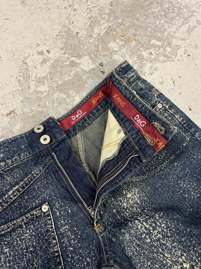 AW2003 Dolce & Gabbana Star Blue Multi Pockets Denim Jeans pdJsgAS 12