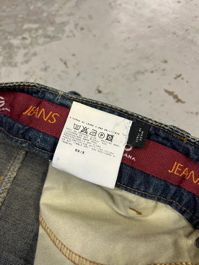 AW2003 Dolce & Gabbana Star Blue Multi Pockets Denim Jeans pdJsgAS 14