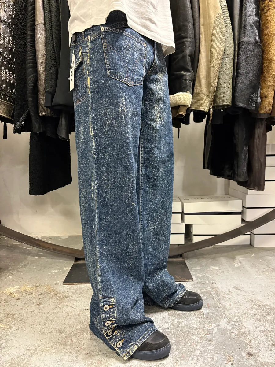 AW2003 Dolce & Gabbana Star Blue Multi Pockets Denim Jeans pdJsgAS 2