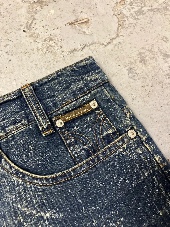 AW2003 Dolce & Gabbana Star Blue Multi Pockets Denim Jeans pdJsgAS 6