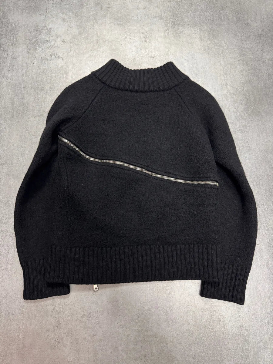 AW2003 Dolce & Gabbana Tornado Zip Black Sweater ggcjSGe 2