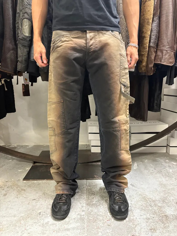 AW2003 Dolce & Gabbana Utility Bronze Gradient Cargo Pants (M/L) PSQSqZp 1