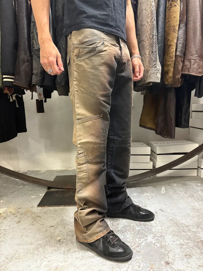 AW2003 Dolce & Gabbana Utility Bronze Gradient Cargo Pants (M/L) PSQSqZp 2
