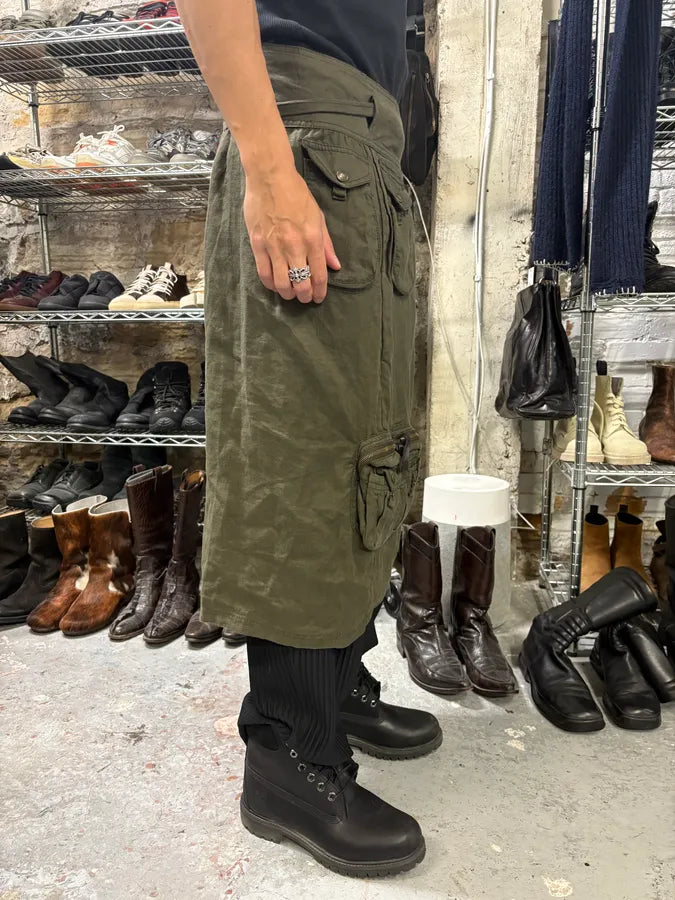 AW2003 Dolce & Gabbana Versatile Olive Cargo Skirt (M) PtRzzjd 2