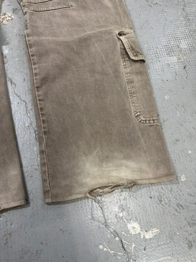 AW2003 Dolce & Gabbana Waisted Masterpiece Faded Grey Denim Cargo (M) 6