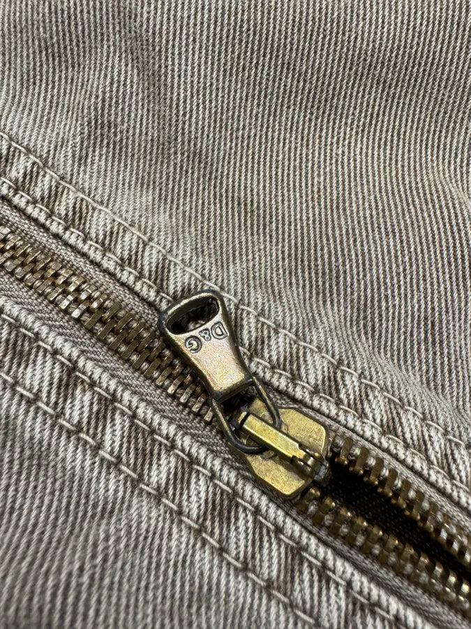 AW2003 Dolce & Gabbana Waisted Masterpiece Faded Grey Denim Cargo (M) 7