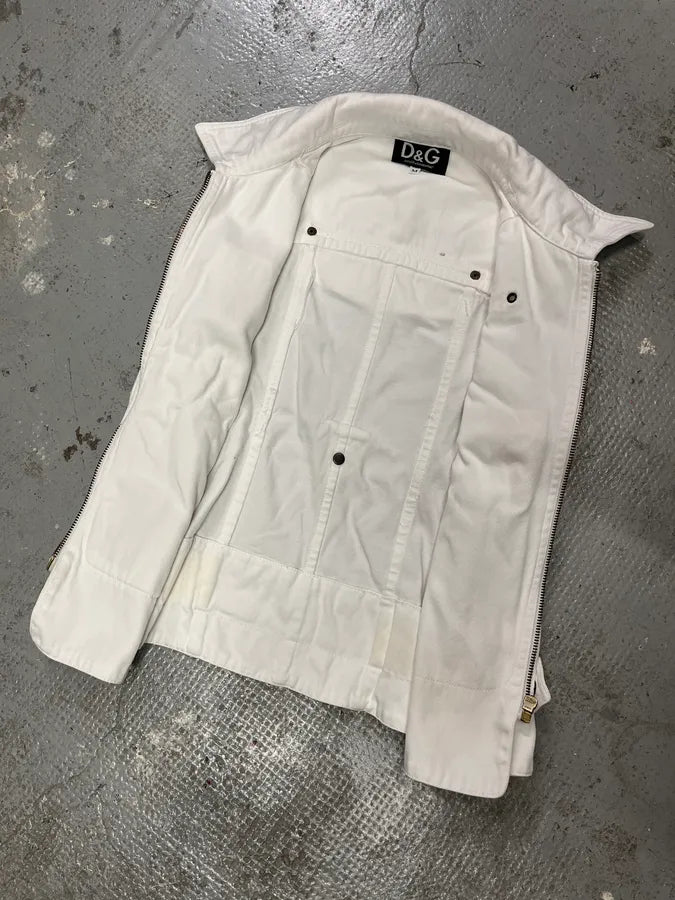 AW2003 Dolce & Gabbana White Cargo Vest (XS/S) gPfBJvb 5