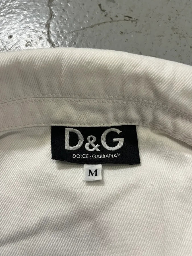 AW2003 Dolce & Gabbana White Cargo Vest (XS/S) gPfBJvb 7