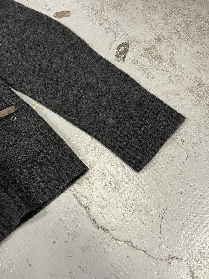 AW2003 Dolce & Gabbana Wool Asymmetrical Zip-Up Sweater GwQgDCJ 5