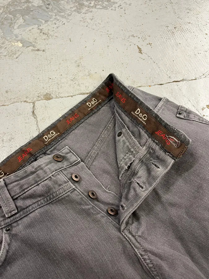 AW2003 Dolce & Gabbana Worker Grey Pants rSLPYPW 9