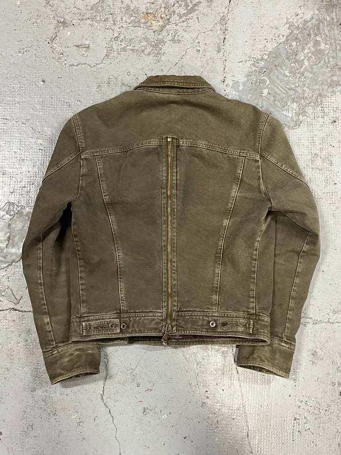 AW2003 Dolce & Gabbana Zip Grey Denim Jacket IXPLMCz 6