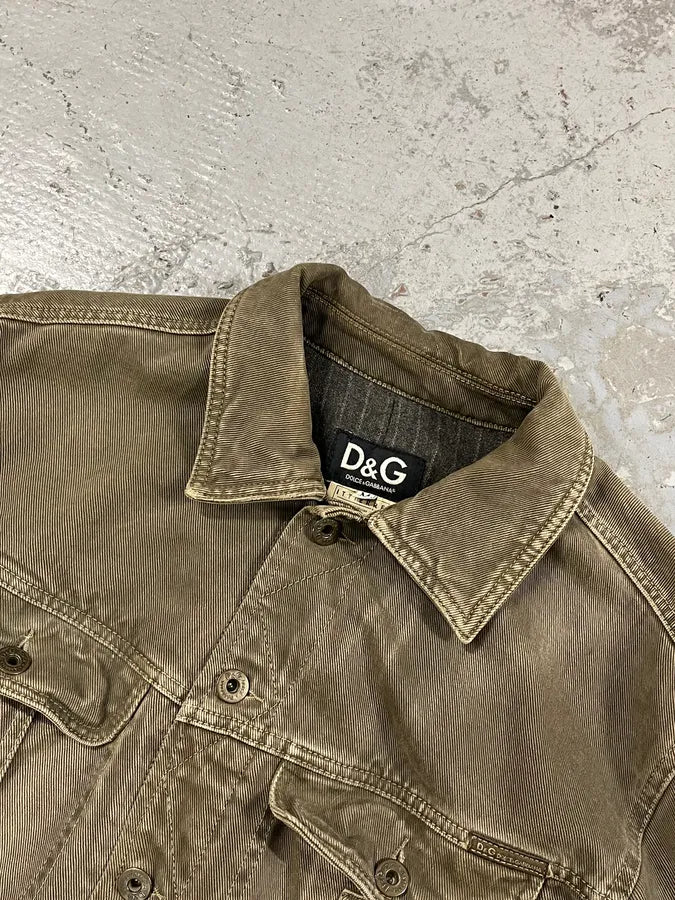AW2003 Dolce & Gabbana Zip Grey Denim Jacket IXPLMCz 5