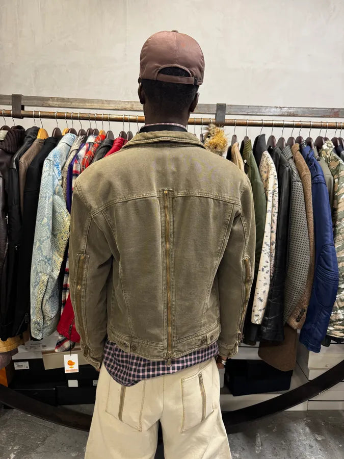 AW2003 Dolce & Gabbana Zip Grey Denim Jacket IXPLMCz 2