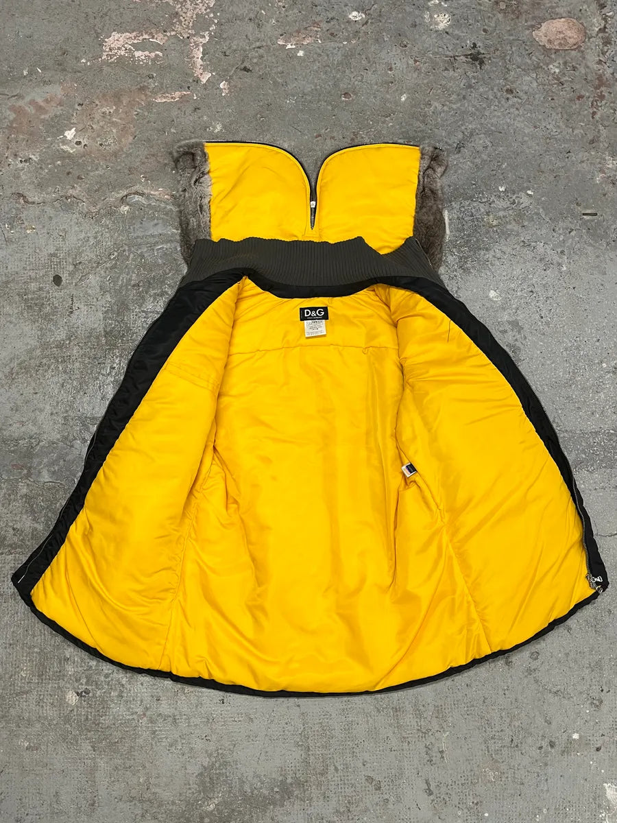 AW2003 Dolce Gabbana Hunter Multi Zips Detachable Black Jacket  KTbYkOA 15