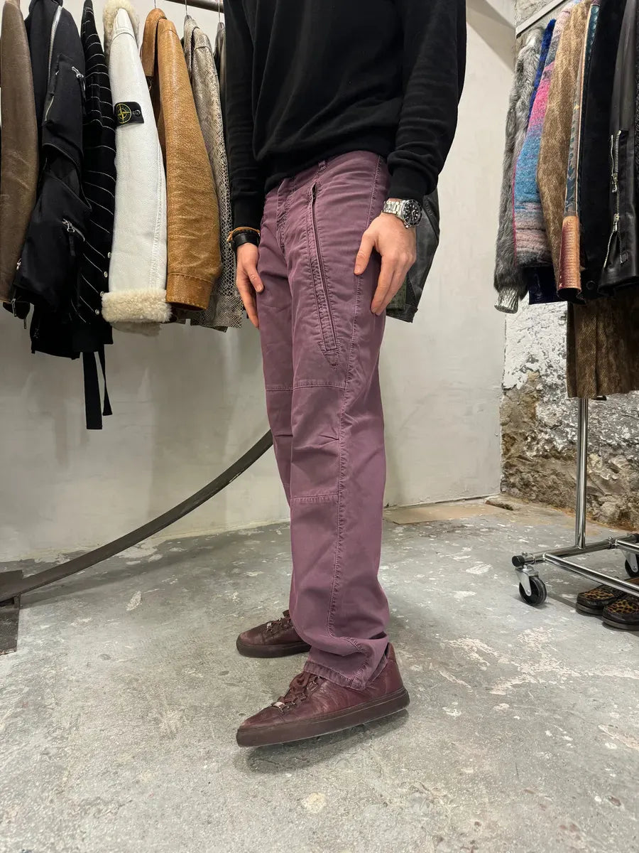 AW2003 Dolce & Gabbana Purple Bondage Relaxed Spectrum Pants LUligbF 4