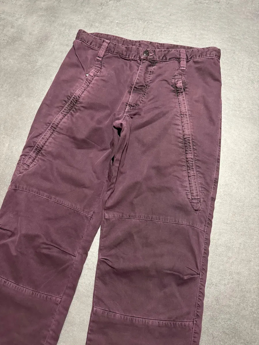 AW2003 Dolce & Gabbana Purple Bondage Relaxed Spectrum Pants LUligbF 7