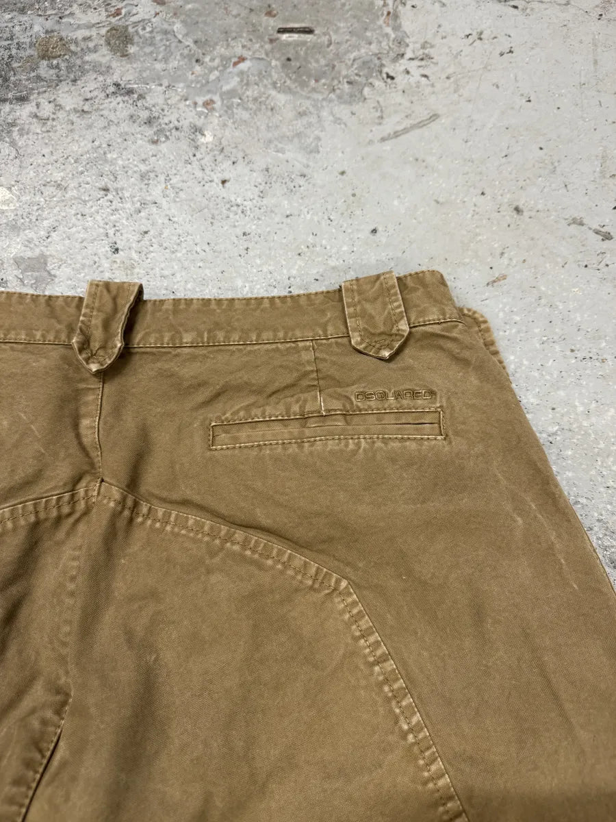 AW2003 Dsquared2 Beige Cargo Shorts GKquXGr 2