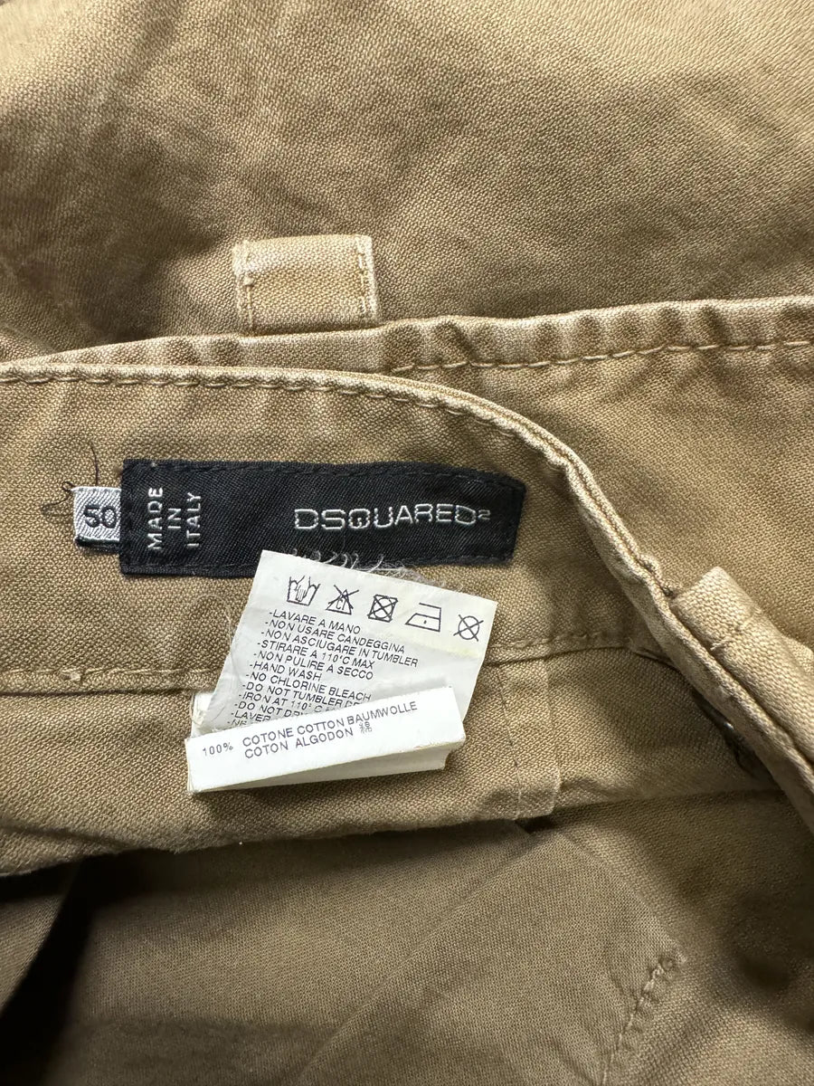 AW2003 Dsquared2 Beige Cargo Shorts GKquXGr 4