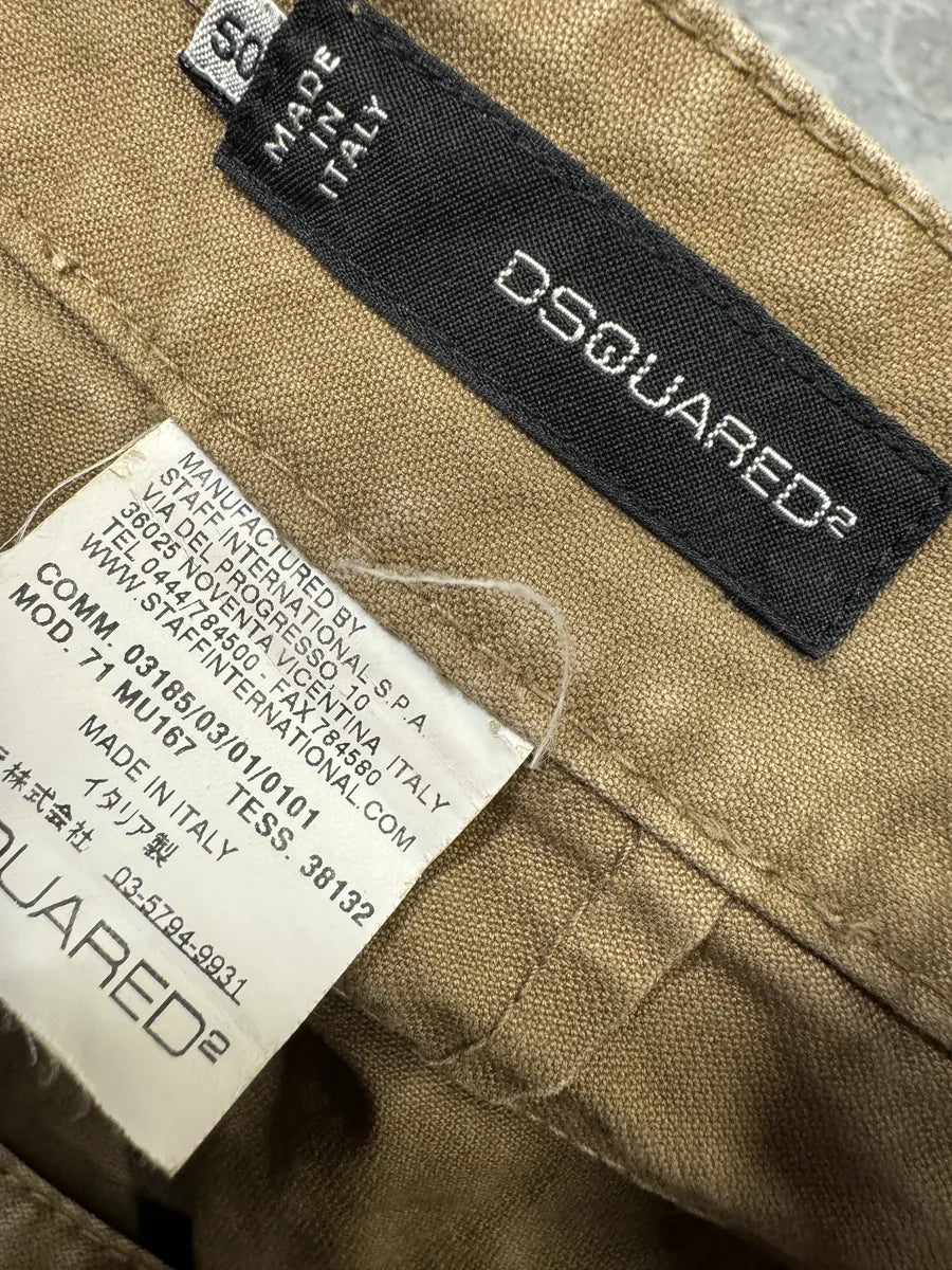 AW2003 Dsquared2 Beige Cargo Shorts GKquXGr 5