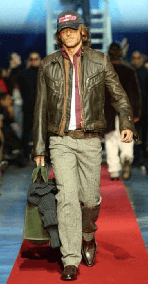 AW2003 Dsquared2 Biker 2-in-1 Leather Jacket fdHhVvQ 1