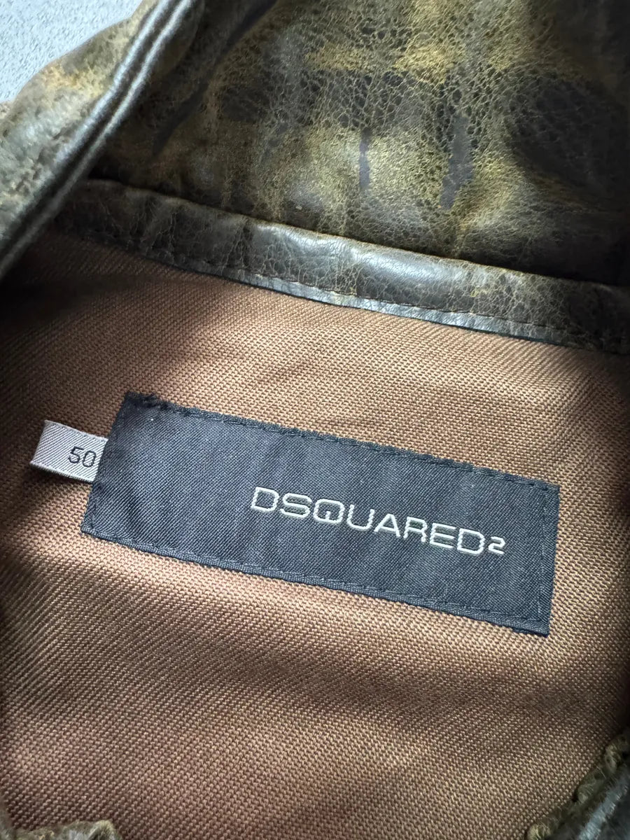 AW2003 Dsquared2 Biker 2-in-1 Leather Jacket fdHhVvQ 6